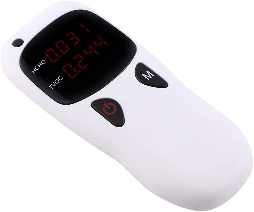دستگاه سنجش کیفیت هوا، تستر HCHO/TVOC، ابزار اندازه گیری با صفحه نمایش LED و هشدار، تشخیص آلودگی هوا برای خانه، دفتر و خودرو