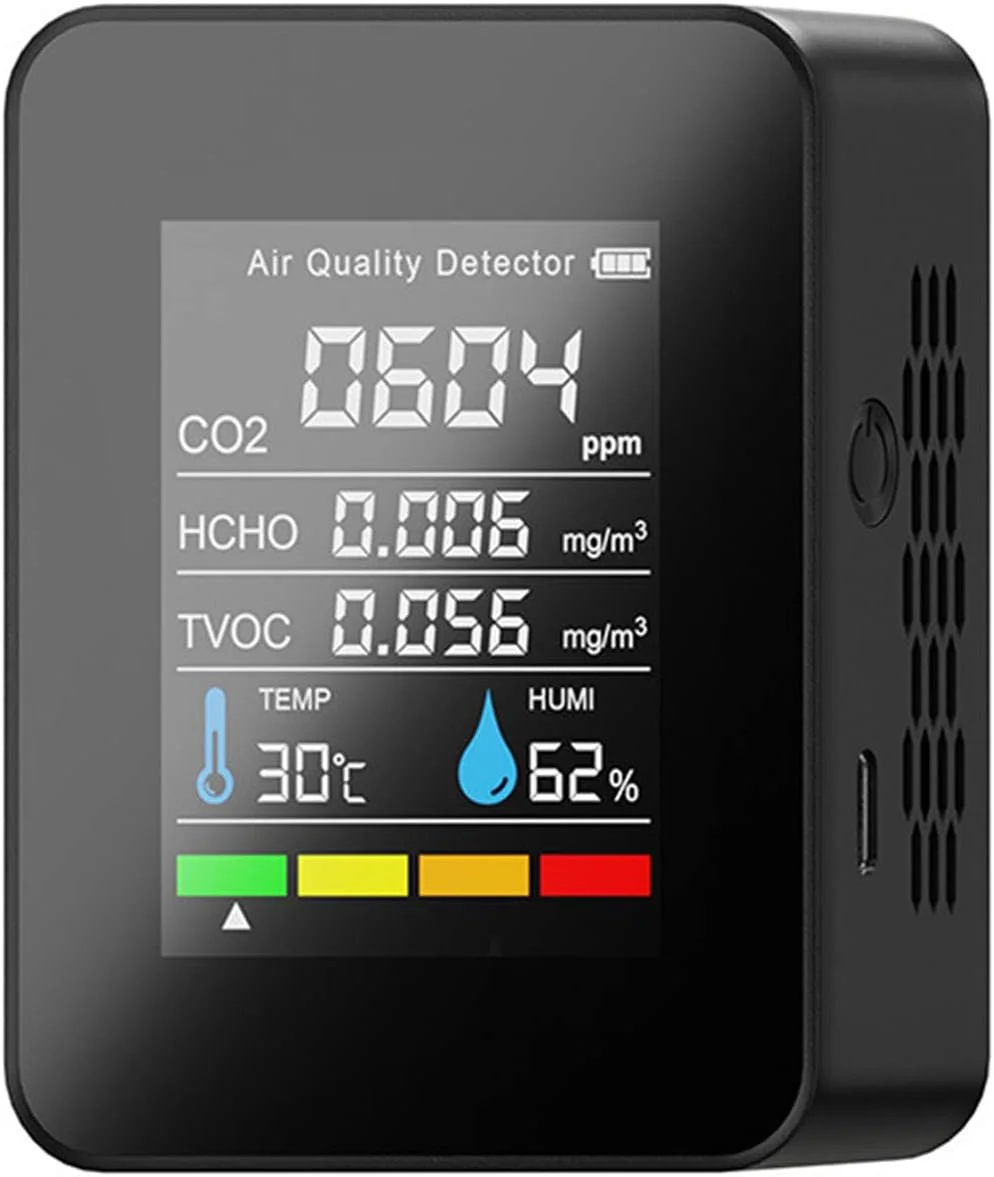 دستگاه سنجش کیفیت هوا، آشکارساز فرمالدئید، دستگاه سنجش کیفیت هوای بسیار دقیق، تشخیص HCHO CO2 TVOC ترکیبات آلی فرار