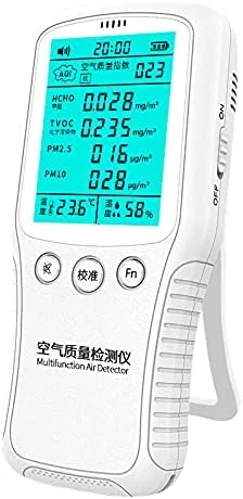 دستگاه تشخیص کیفیت هوا LCD برای نظارت بر TVOC، HCHO، PM، دما و رطوبت، AQI، سنسور کیفیت هوا دستگاه تشخیص کیفیت هوا LCD برای نظارت بر TVOC، HCHO، PM، دما و رطوبت، AQI، سنسور کیفیت هوا
