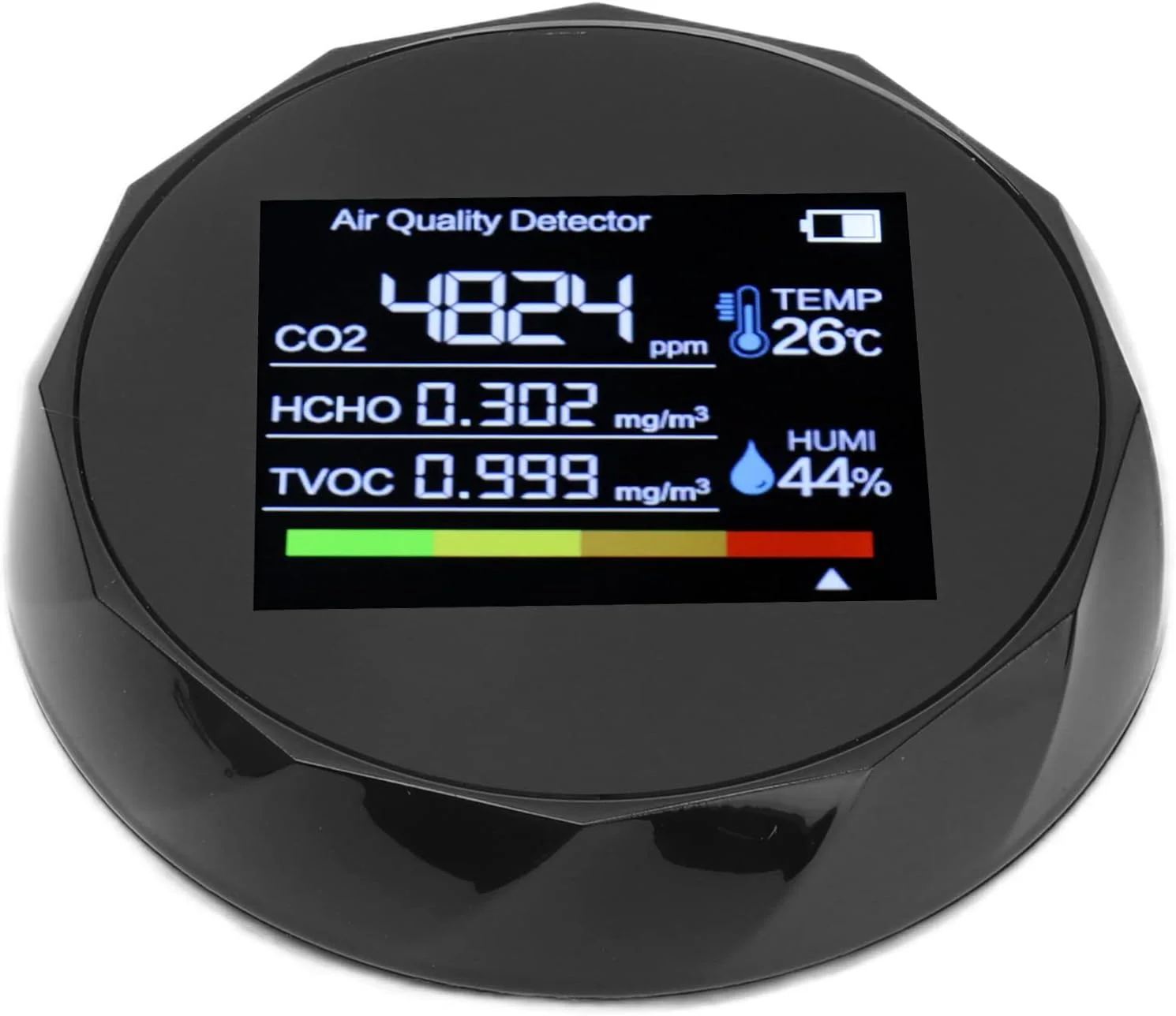 دستگاه تشخیص کیفیت هوا، مانیتور دما و رطوبت، دستگاه تشخیص CO2 با شارژ USB دستگاه تشخیص کیفیت هوا، مانیتور دما و رطوبت، دستگاه تشخیص CO2 با شارژ USB