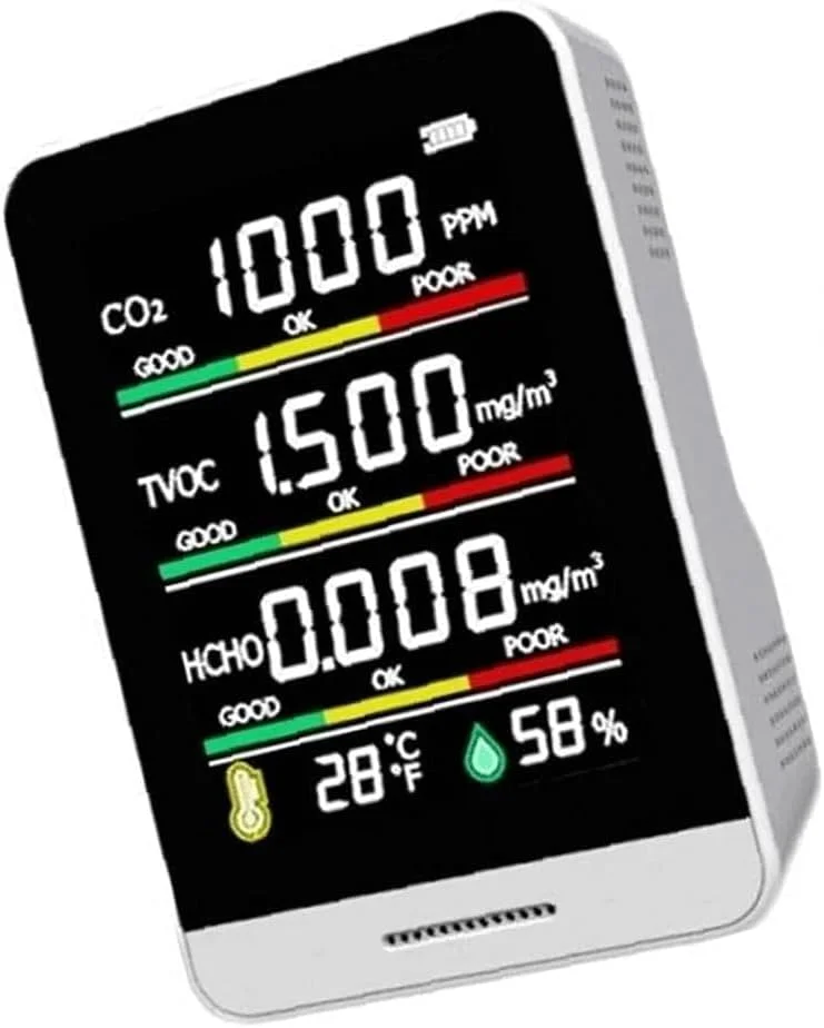 دستگاه تشخیص کیفیت هوا، ردیاب دی اکسید کربن دیجیتال، سنجش آلودگی هوا و اندازه گیری دقیق کربن دی اکسید دستگاه تشخیص کیفیت هوا، ردیاب دی اکسید کربن دیجیتال، سنجش آلودگی هوا و اندازه گیری دقیق کربن دی اکسید