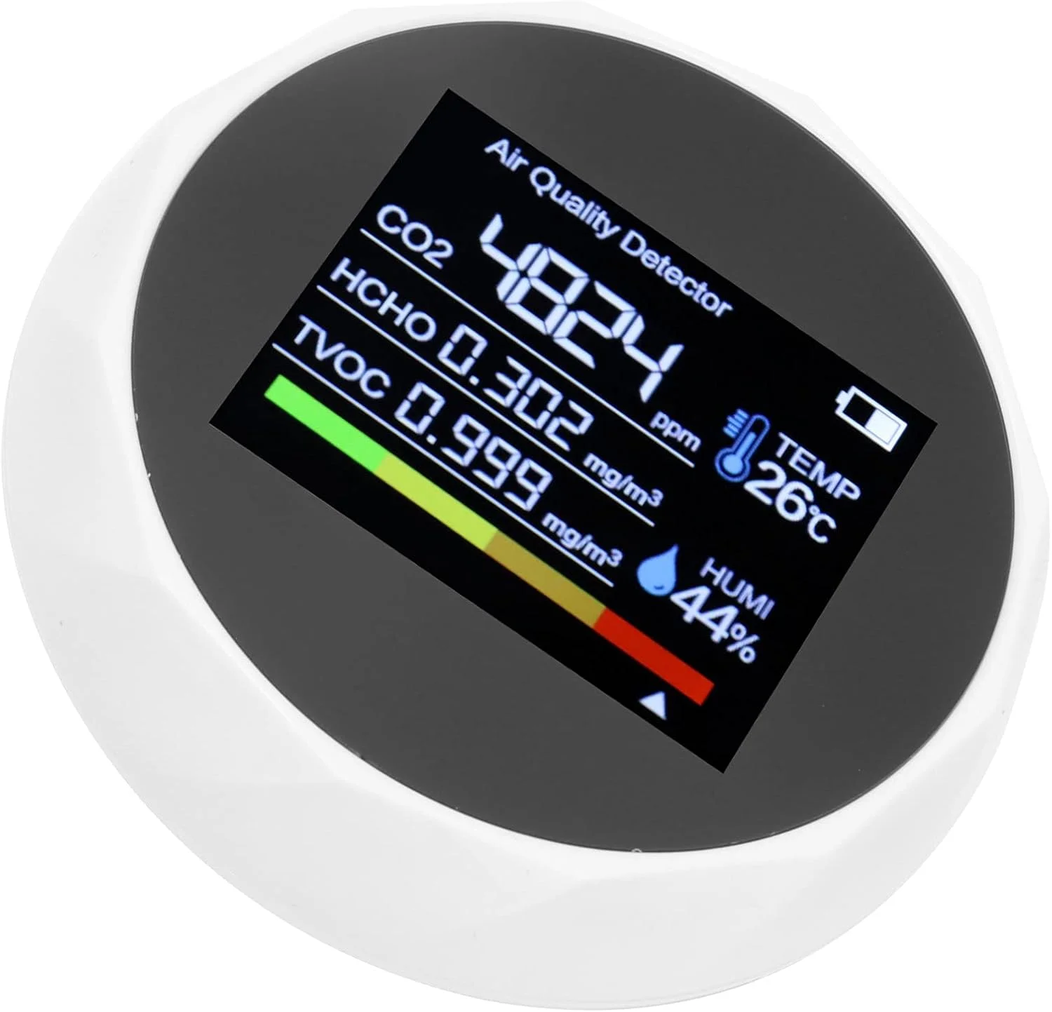 دستگاه تشخیص کیفیت هوا، مانیتور دما و رطوبت، دستگاه تشخیص CO2 با شارژ USB