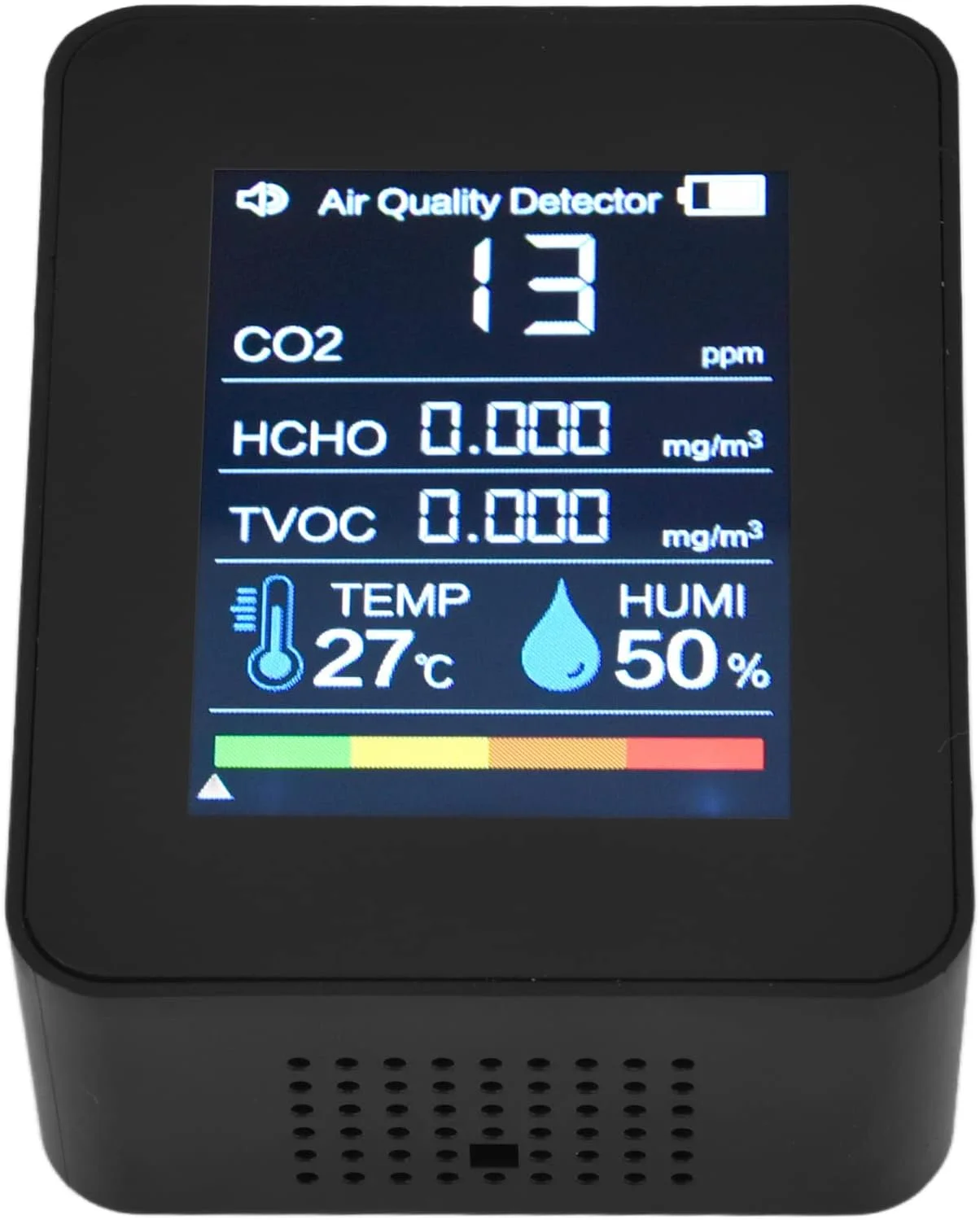 دستگاه تشخیص کیفیت هوا، تستر CO2 حساس و دقیق با آلارم صوتی برای منازل دستگاه تشخیص کیفیت هوا، تستر CO2 حساس و دقیق با آلارم صوتی برای منازل