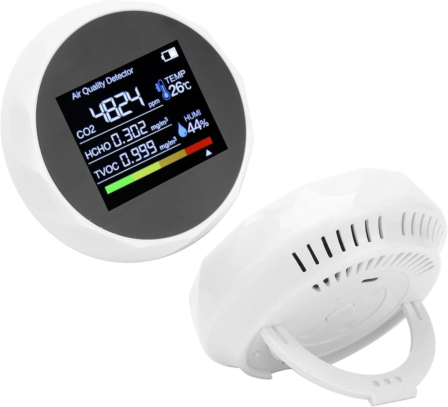 دستگاه تشخیص کیفیت هوا، مانیتور دما و رطوبت، دستگاه تشخیص CO2 با شارژ USB