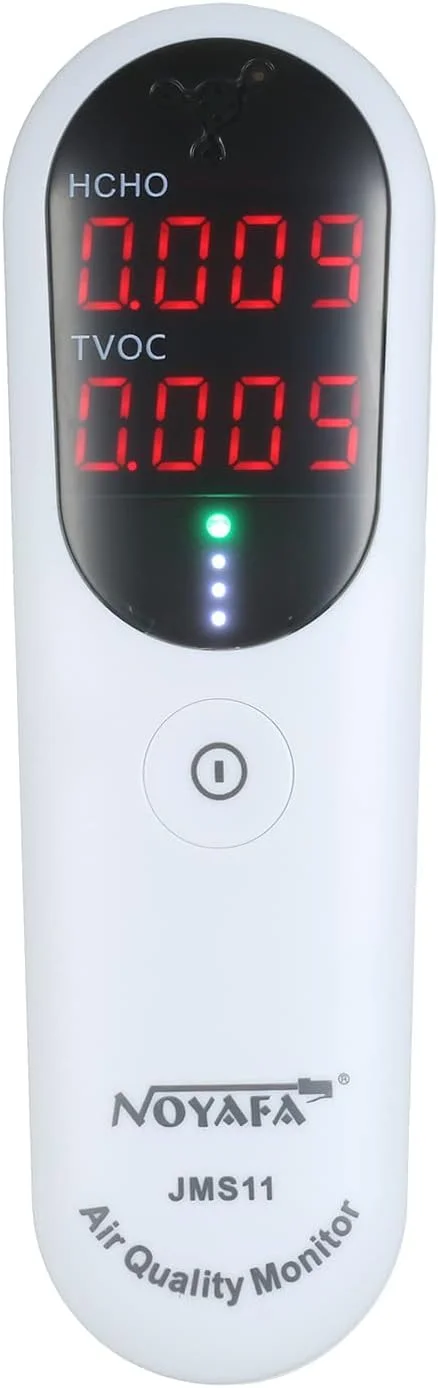 تستر قلام، ردیاب قابل حمل فرمالدئید، مانیتور کیفیت هوای داخلی، مانیتور HCHO و TVOC با آلارم صوتی و نشانگر LED برای سیستم HVAC خانگی