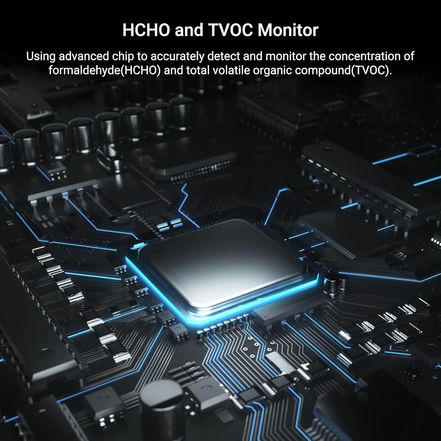 تستر قلام، ردیاب قابل حمل فرمالدئید، مانیتور کیفیت هوای داخلی، مانیتور HCHO و TVOC با آلارم صوتی و نشانگر LED برای سیستم HVAC خانگی