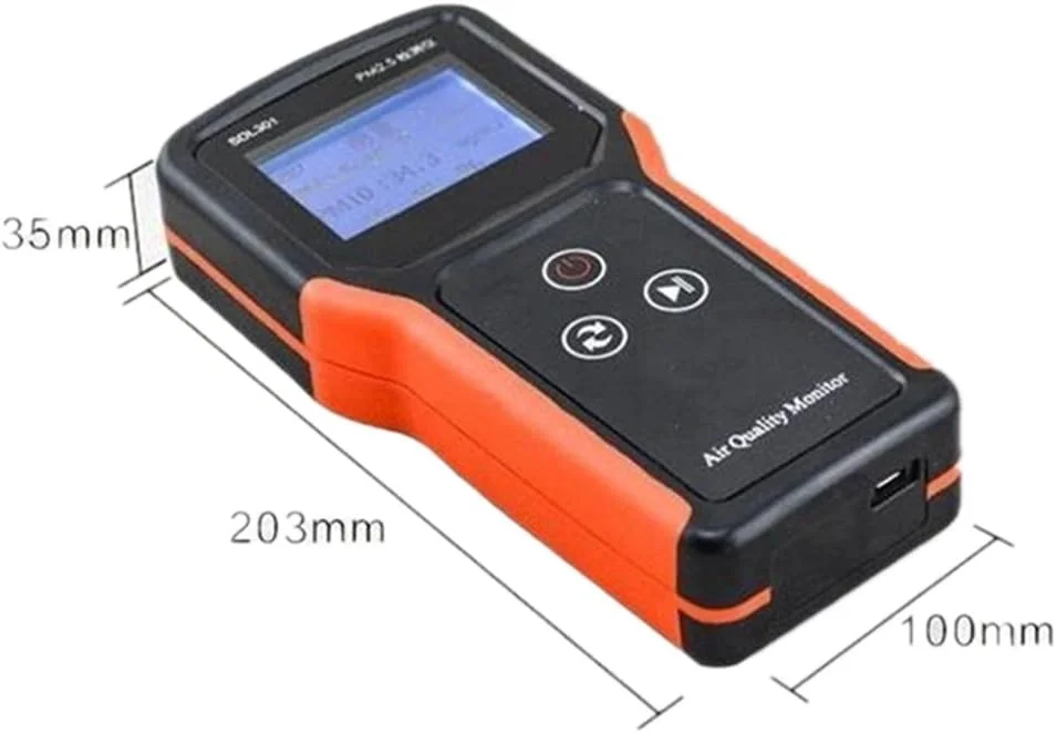 دستگاه سنجش کیفیت هوا QIVGXBO، آشکارساز لیزری ذرات معلق، دستگاه حرفه ای برای تست دقیق ذرات PM2.5/PM10