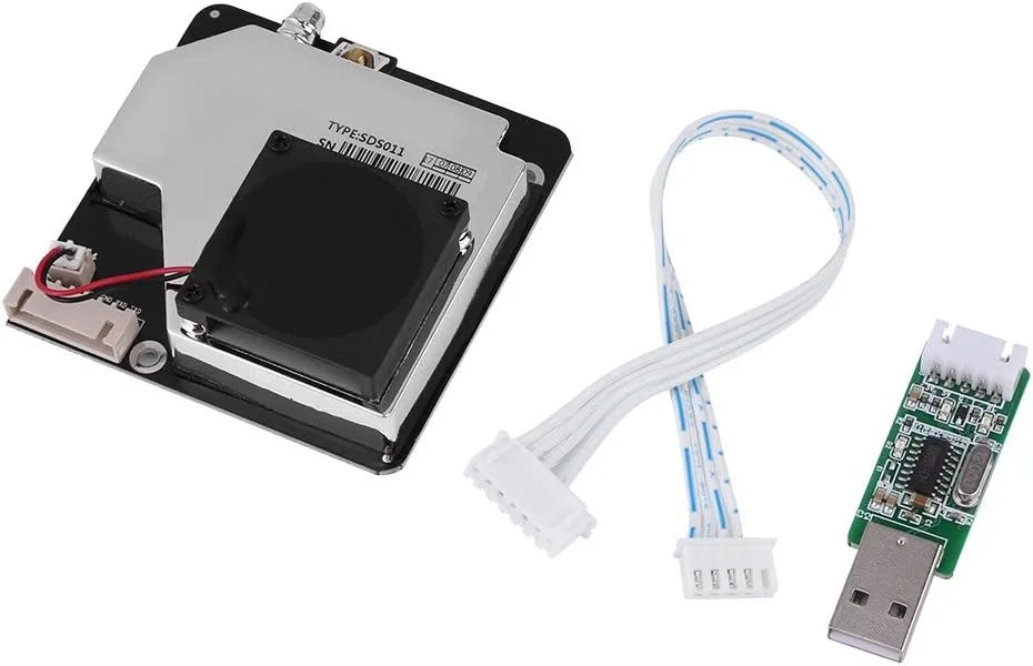 سنسور تشخیص گرد و غبار لیزری با دقت بالا PM2.5 PM10، رزولوشن 0.3ug/m3، ماژول سنسور کیفیت هوا PM2.5 SDS011