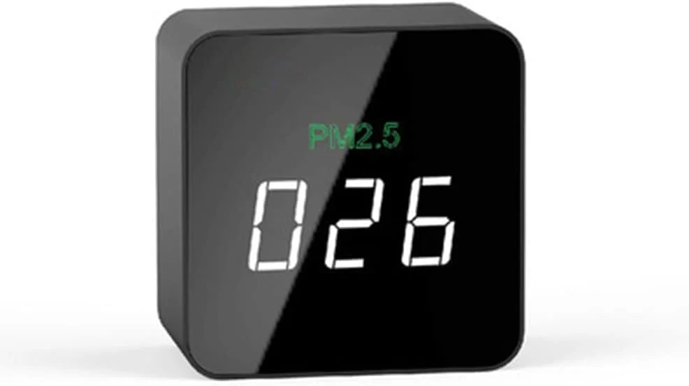 دستگاه سنجش کیفیت هوا قابل حمل PM2.5، سنسور مانیتورینگ آلودگی، دقیق و با قابلیت نمایش لحظه ای، مناسب برای خانه، باغ، خودرو، باشگاه و غیره