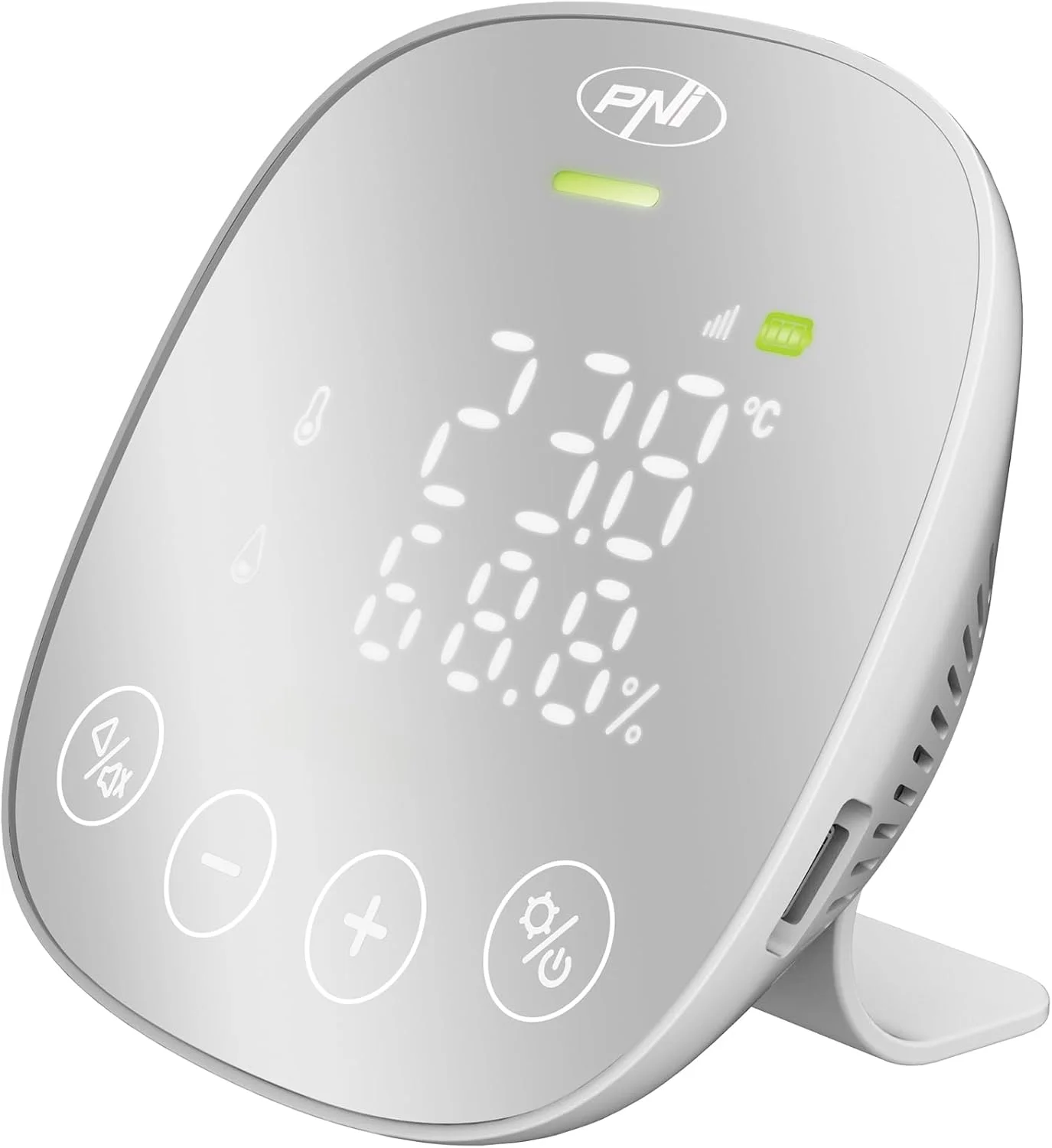 مانیتور کیفیت هوا PNI PNI-HS291 | کنترل از طریق Wi-Fi | CO2، دما، رطوبت | باتری پشتیبان | آلارم تصویری و صوتی، 3.7 ولت، 90 X 90 X 25 مانیتور کیفیت هوا PNI PNI-HS291 | کنترل از طریق Wi-Fi | CO2، دما، رطوبت | باتری پشتیبان | آلارم تصویری و صوتی، 3.7 ولت، 90 X 90 X 25