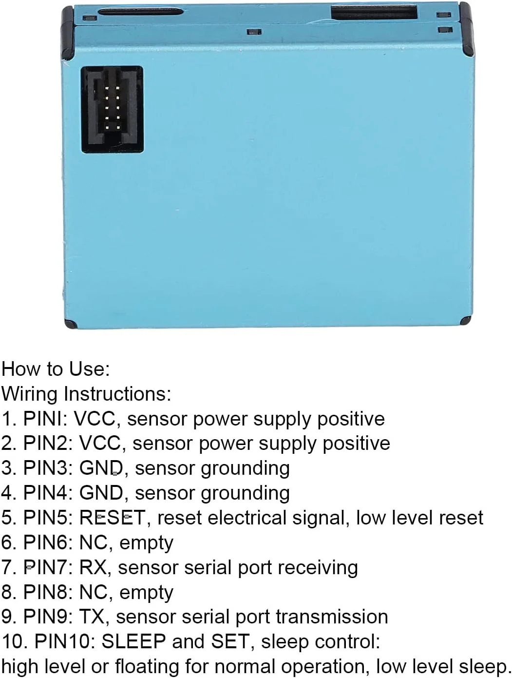 حسگر ذرات، بدون حفظ گرد و غبار، نتایج ثابت، ماژول مانیتور کیفیت هوا، محدوده گسترده برای تست