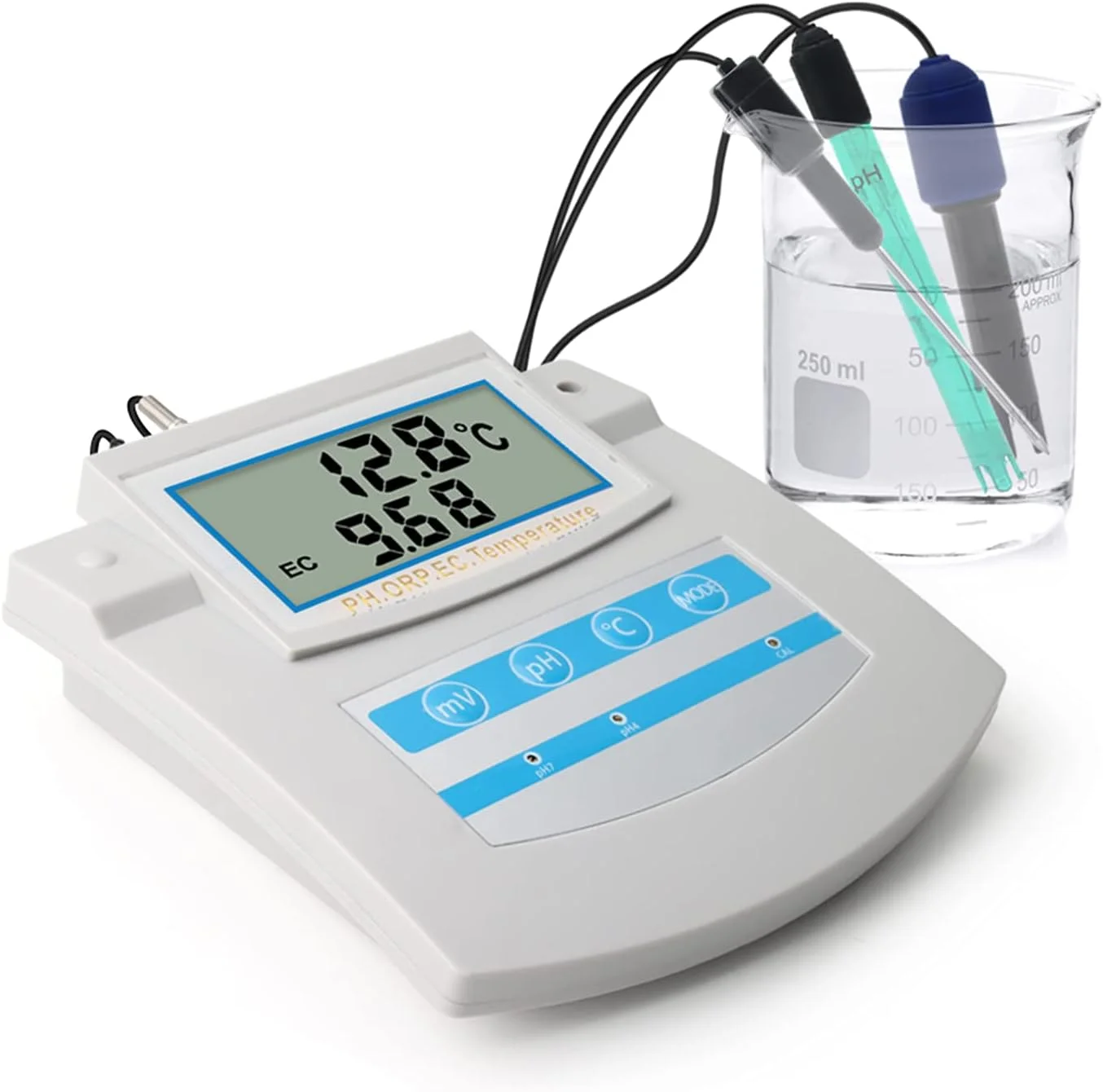 دستگاه تست کیفیت آب 6 در 1 مدل OUUKWW، سنجش PH، ORP، TDS، EC، CF و دما، صفحه نمایش LCD، جبران دمای خودکار، مناسب برای استخر، آکواریوم، آزمایشگاه دستگاه تست کیفیت آب 6 در 1 مدل OUUKWW، سنجش PH، ORP، TDS، EC، CF و دما، صفحه نمایش LCD، جبران دمای خودکار، مناسب برای استخر، آکواریوم، آزمایشگاه
