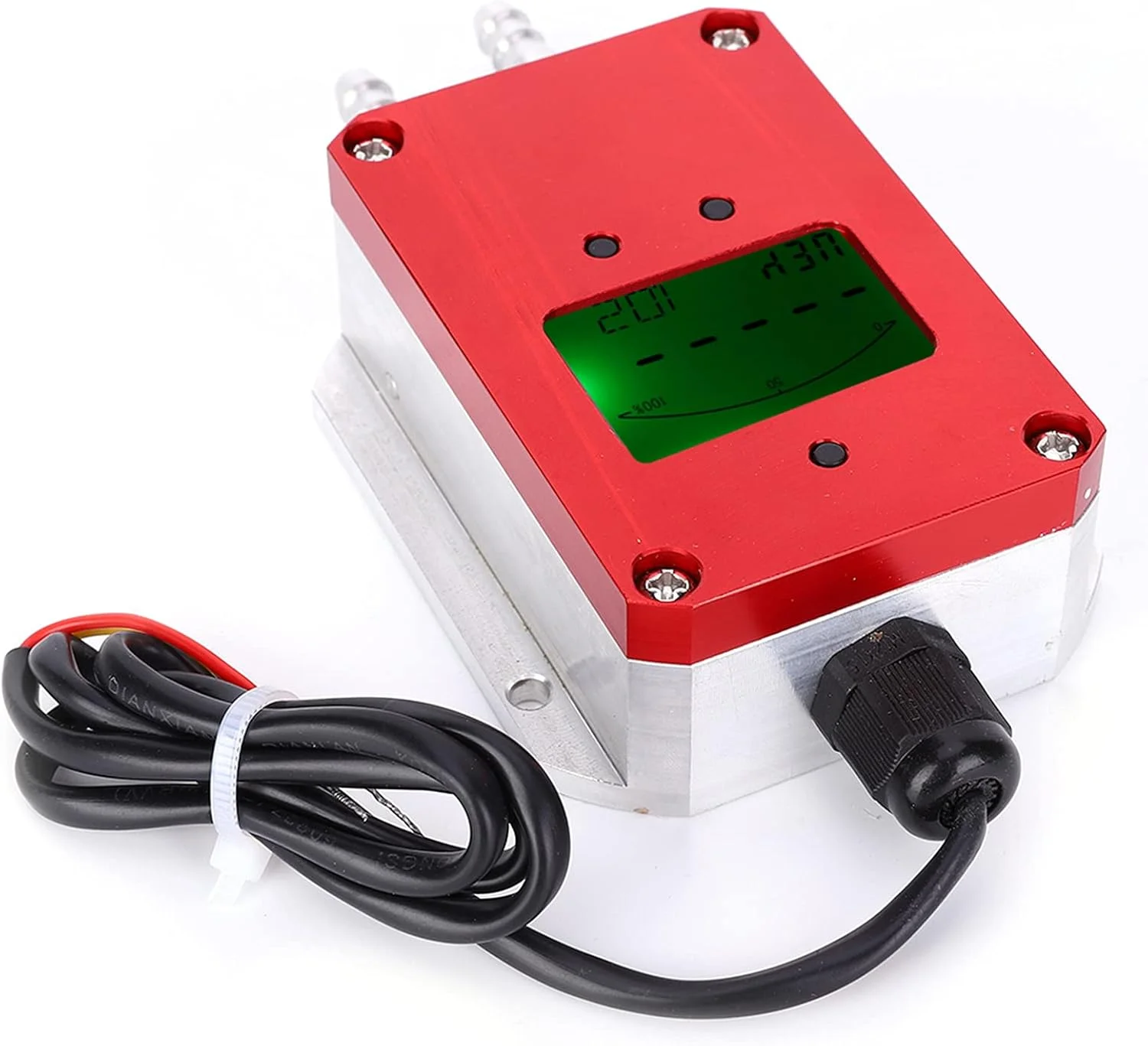 مانومتر دیجیتال NDNCZDHC، مانومتر گاز، فرستنده هوای دیجیتال هوشمند LCD سنسور فشار هوا DC 24V 4-20ma برای تهویه بخش