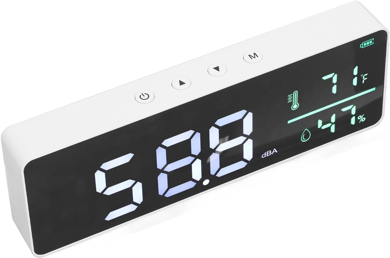 دسی بل سنج 3 در 1 چند منظوره، دسی بل متر، دستگاه سنجش صدا با رطوبت سنج و دماسنج، دسی بل متر دیواری برای کلاس درس