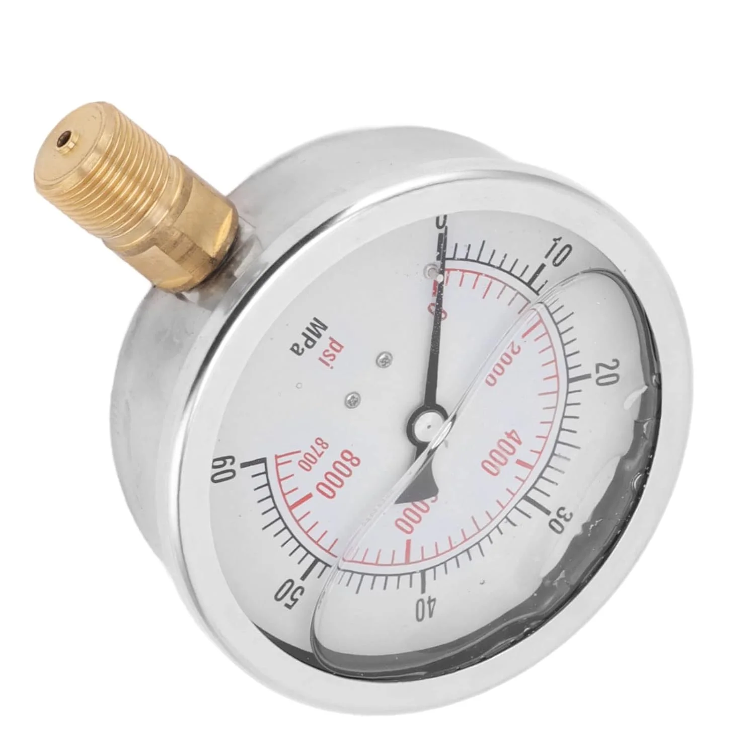 گیج فشار سیلندر CO2 M20x1، گیج فشار دی اکسید کربن 8700 PSI، گیج فشار CO2