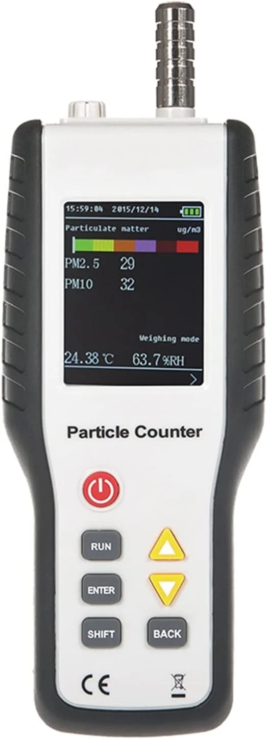 سنسور تشخیص نشت گاز چندگانه JHQWIDD مدل 9600، شمارنده ذرات و آشکارساز کیفیت هوا برای نظارت بر PM 2.5 با دقت و حساسیت بالا