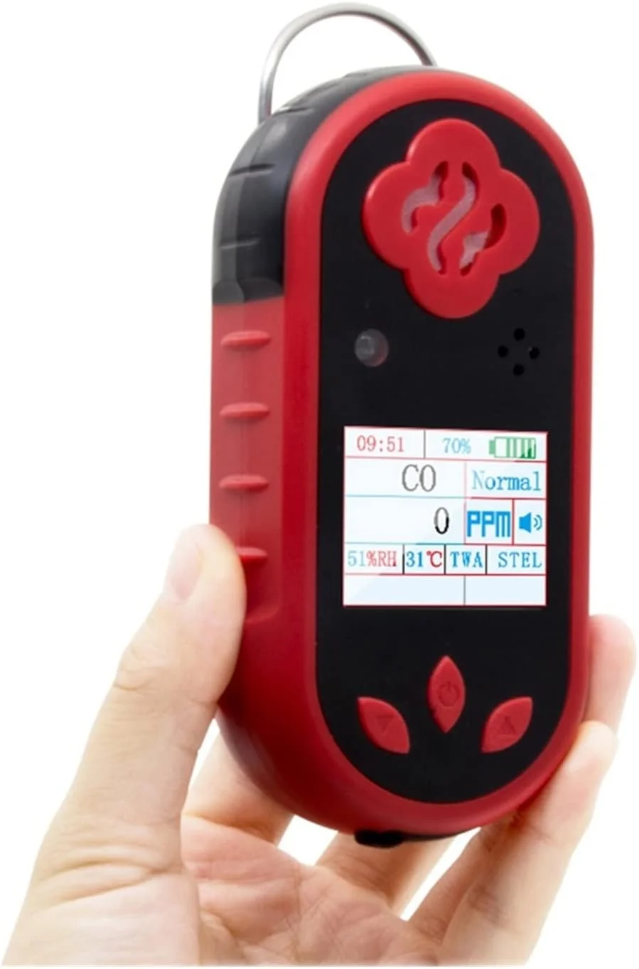 دستگاه سنجش کیفیت هوا JHQWIDD، ردیاب گاز سولفید هیدروژن H2S قابل حمل، چهار روش هشدار، ضد انفجار