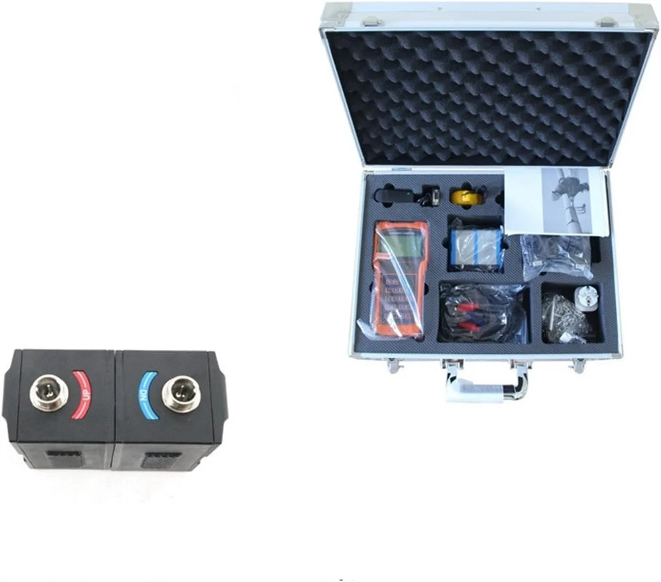 فلومتر التراسونیک JAHLGT مدل UltrasoFlowmeter TUF-2000H، فلومتر آب التراسونیک TS-2 DN15~DN100mm TM-1 DN50~DN700mm TL-1 DN300~DN6000mm دیجیتال دستی التراسونیک (شامل هاست به همراه Ts-2-ht)