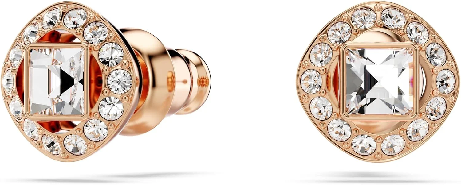 گوشواره های میخی مربعی سواروسکی Angelic - سفید - روکش طلای رزگلد، 5646716 گوشواره های میخی مربعی سواروسکی Angelic - سفید - روکش طلای رزگلد، 5646716