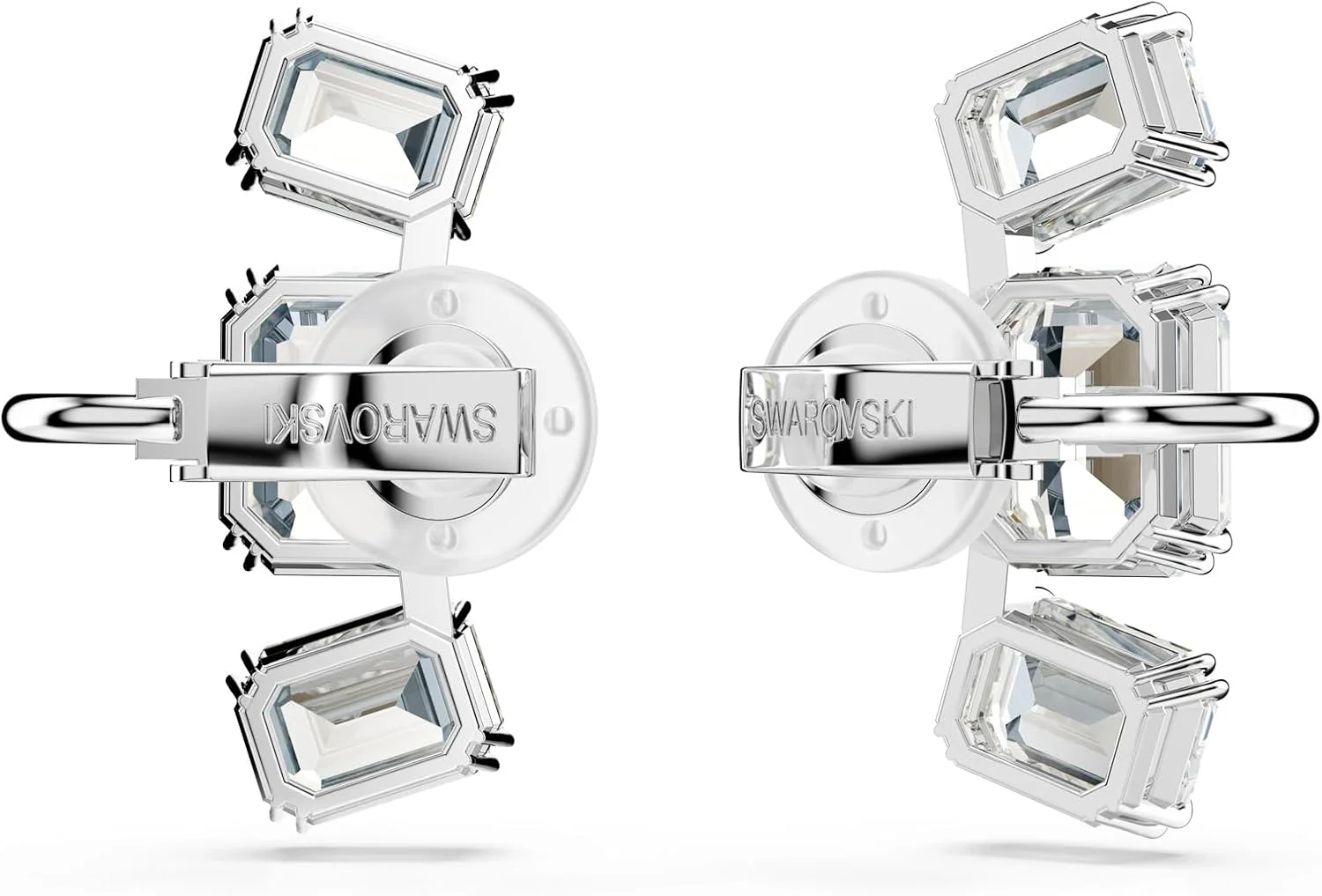 گوشواره کلیپسی سواروسکی Millenia، برش هشت ضلعی، شفاف، روکش رودیوم گوشواره کلیپسی سواروسکی Millenia، برش هشت ضلعی، شفاف، روکش رودیوم