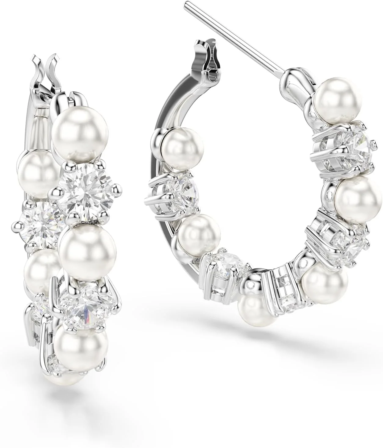 گوشواره های آویز سواروسکی مدل Matrix، مروارید کریستالی، برش گرد، شفاف، روکش رودیوم، تک سایز، کریستال، زیرکونیا مکعبی، کریستال گوشواره های آویز سواروسکی مدل Matrix، مروارید کریستالی، برش گرد، شفاف، روکش رودیوم، تک سایز، کریستال، زیرکونیا مکعبی، کریستال