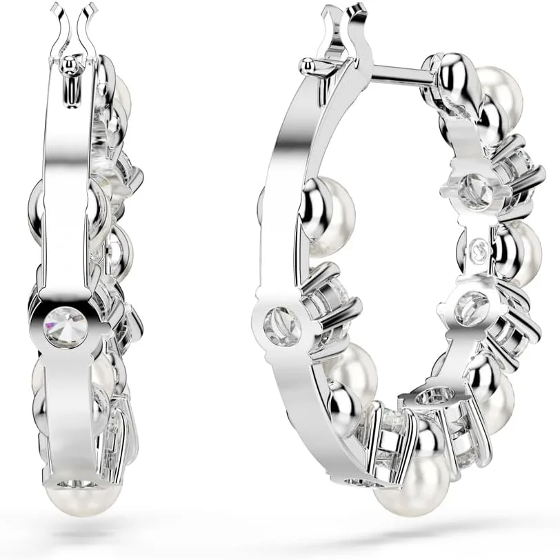 گوشواره های آویز سواروسکی مدل Matrix، مروارید کریستالی، برش گرد، شفاف، روکش رودیوم، تک سایز، کریستال، زیرکونیا مکعبی، کریستال گوشواره های آویز سواروسکی مدل Matrix، مروارید کریستالی، برش گرد، شفاف، روکش رودیوم، تک سایز، کریستال، زیرکونیا مکعبی، کریستال