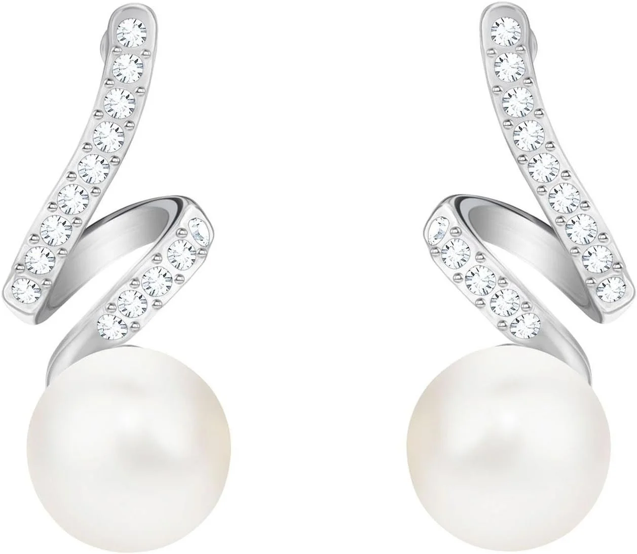 گوشواره آویز سواروسکی کریستال گابریلا با روکش رودیوم