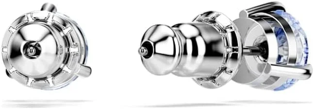 گوشواره های میخی تک نگین سواروسکی - برش گرد - آبی روشن - روکش رودیوم - 5717573 گوشواره های میخی تک نگین سواروسکی - برش گرد - آبی روشن - روکش رودیوم - 5717573