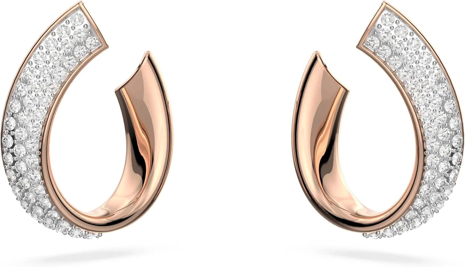 گوشواره حلقه ای کوچک سواروسکی Exist، سفید