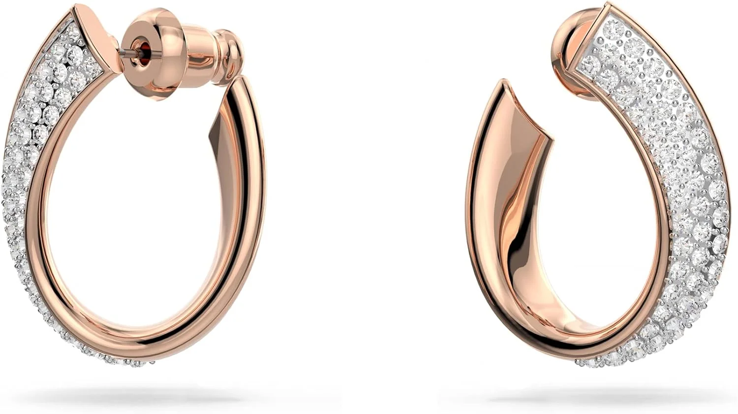 گوشواره حلقه ای کوچک سواروسکی Exist، سفید گوشواره حلقه ای کوچک سواروسکی Exist، سفید