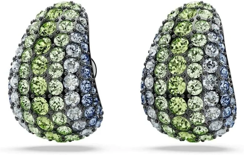 گوشواره آویز نگیندار سواروسکی مدل Sublima با روکش روتنیوم و برش گرد، چند رنگ گوشواره آویز نگیندار سواروسکی مدل Sublima با روکش روتنیوم و برش گرد، چند رنگ