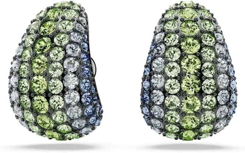 گوشواره آویز نگیندار سواروسکی مدل Sublima با روکش روتنیوم و برش گرد، چند رنگ گوشواره آویز نگیندار سواروسکی مدل Sublima با روکش روتنیوم و برش گرد، چند رنگ