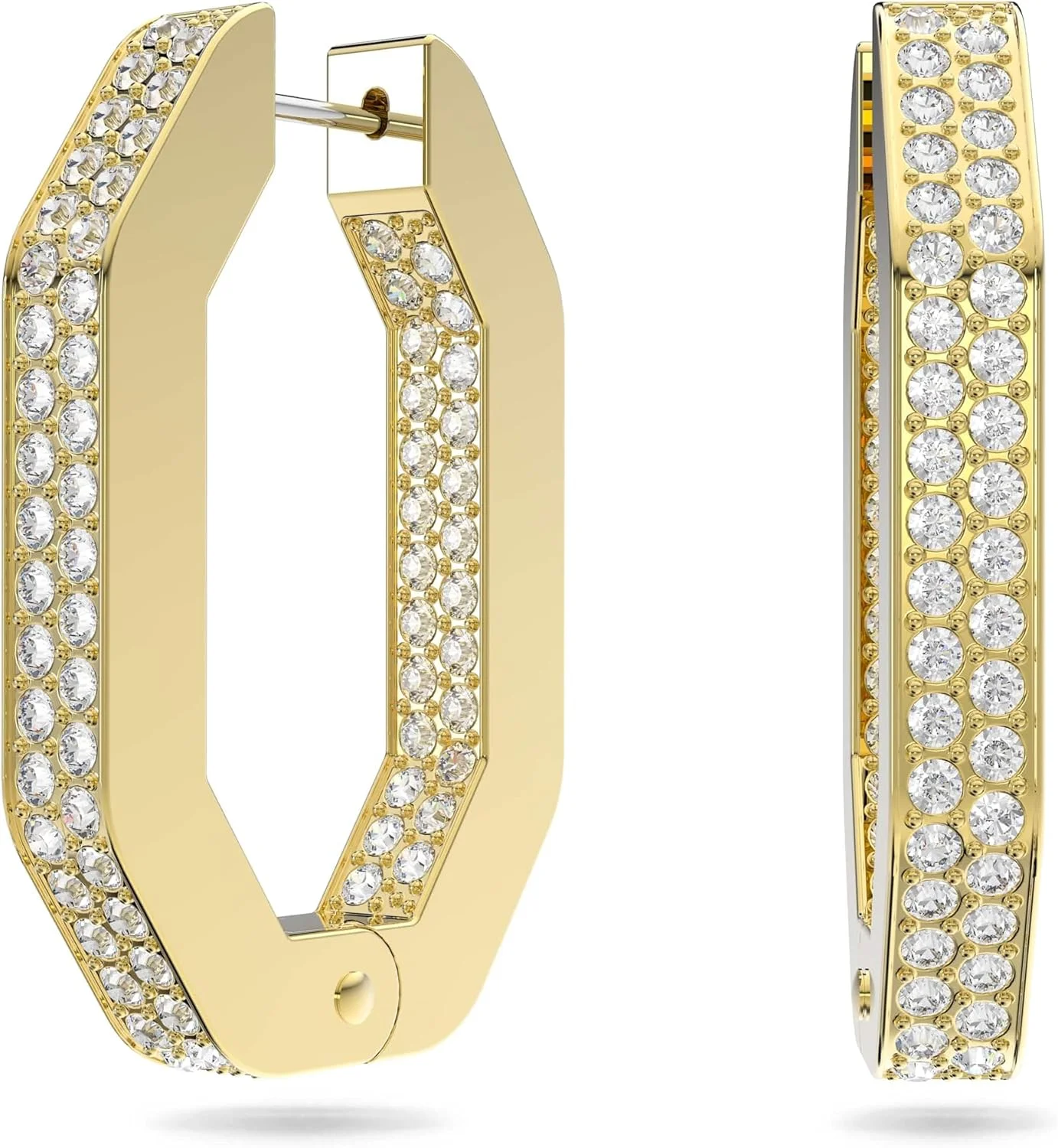 ست گردنبند و گوشواره کریستال سواروسکی Dextera، روکش رودیوم و روکش طلایی