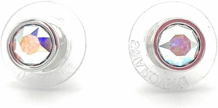 گوشواره های میخی تک نگین چند رنگی سواروسکی - برش گرد - روکش رودیوم - 5101343، کریستال، کریستال گوشواره های میخی تک نگین چند رنگی سواروسکی - برش گرد - روکش رودیوم - 5101343، کریستال، کریستال