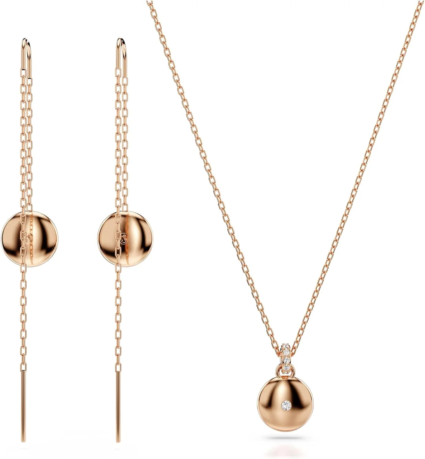 ست سواروسکی Meteora، سفید، روکش رودیوم ست سواروسکی Meteora، سفید، روکش رودیوم