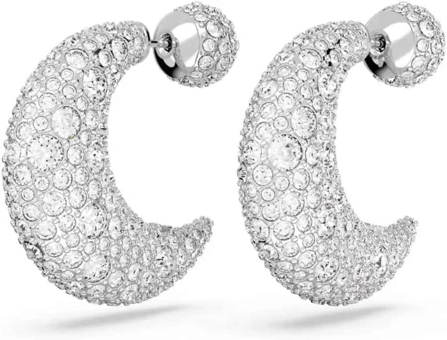 گوشواره آویز سواروسکی لونا، ماه، سفید، روکش رودیوم گوشواره آویز سواروسکی لونا، ماه، سفید، روکش رودیوم