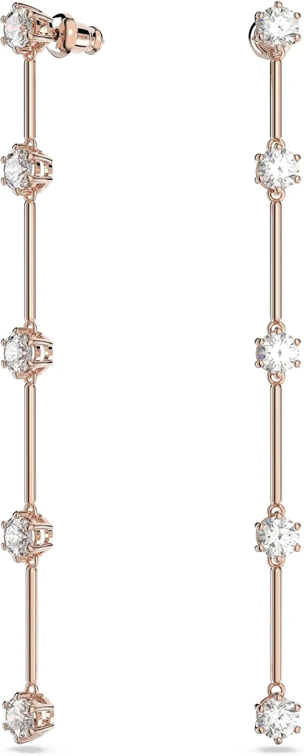 گوشواره آویز سواروسکی Constella، برش گرد، سفید، روکش طلای رزگلد گوشواره آویز سواروسکی Constella، برش گرد، سفید، روکش طلای رزگلد