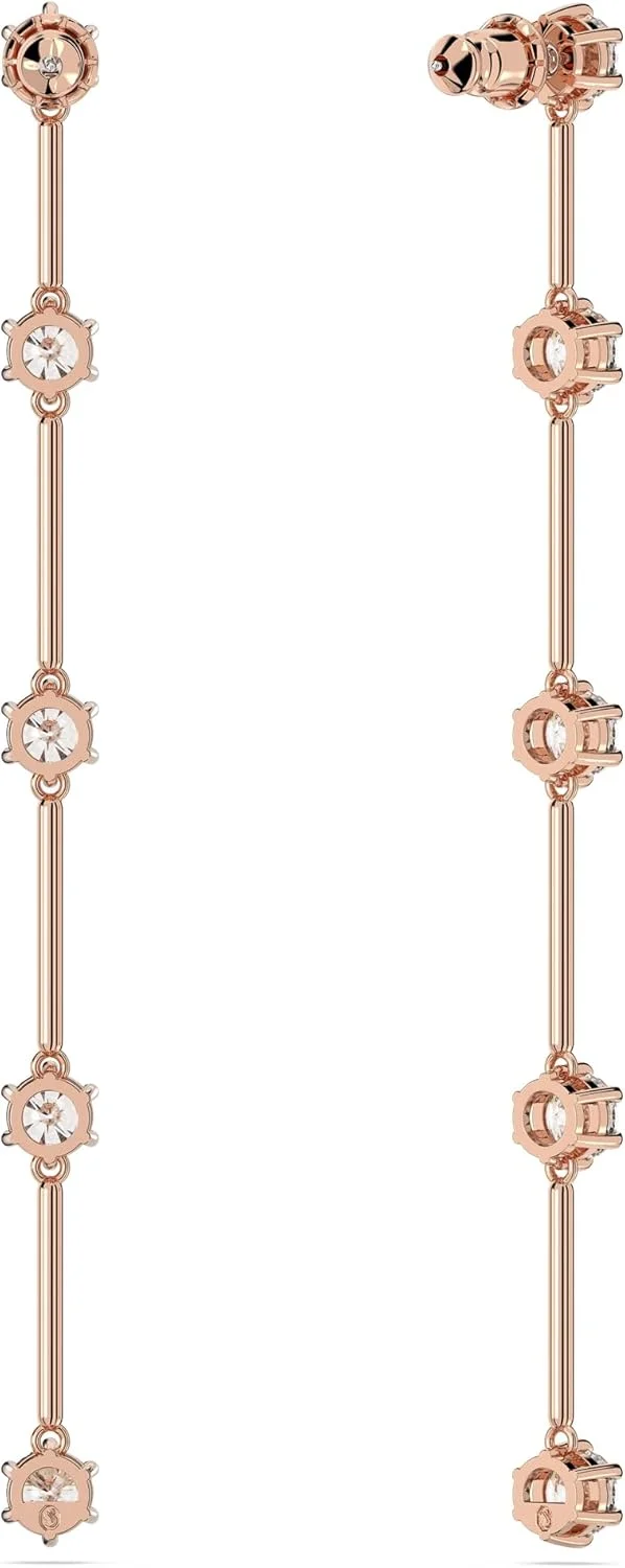 گوشواره آویز سواروسکی Constella، برش گرد، سفید، روکش طلای رزگلد گوشواره آویز سواروسکی Constella، برش گرد، سفید، روکش طلای رزگلد