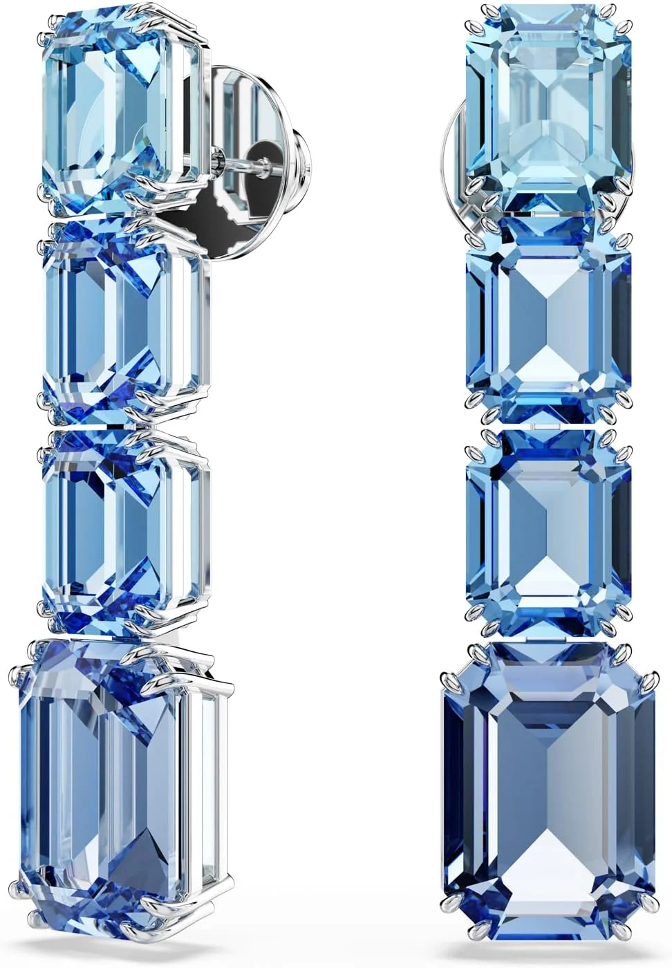 گوشواره آویز سواروسکی مدل Millenia، برش هشت ضلعی، گرادیان رنگ، آبی، روکش رودیوم گوشواره آویز سواروسکی مدل Millenia، برش هشت ضلعی، گرادیان رنگ، آبی، روکش رودیوم