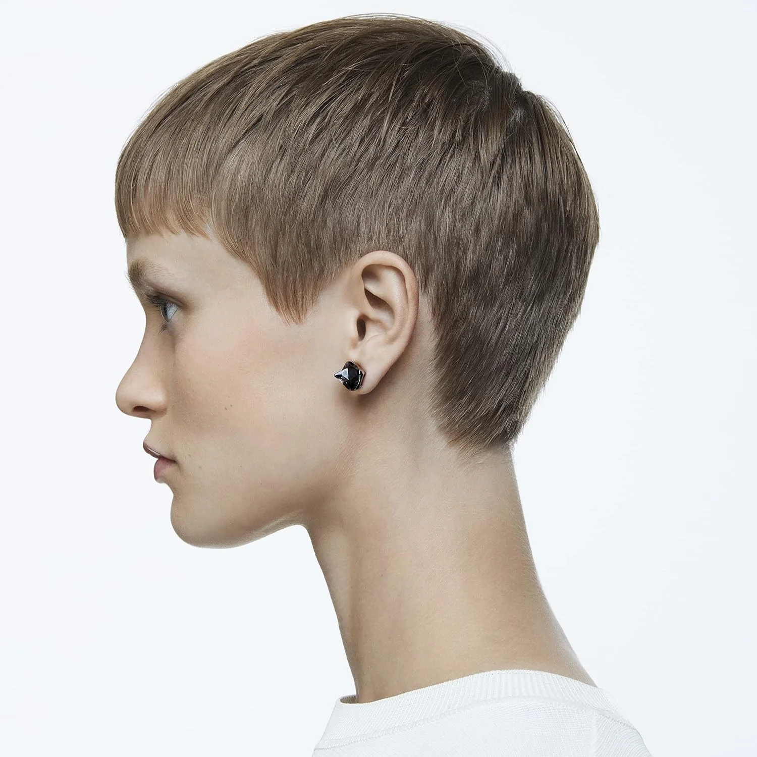 گوشواره های میخی سواروسکی - یک جفت گوشواره سه بعدی خاکستری، روکش رودیوم و روکش روتنیوم، از مجموعه Ortyx، سایز واحد گوشواره های میخی سواروسکی - یک جفت گوشواره سه بعدی خاکستری، روکش رودیوم و روکش روتنیوم، از مجموعه Ortyx، سایز واحد