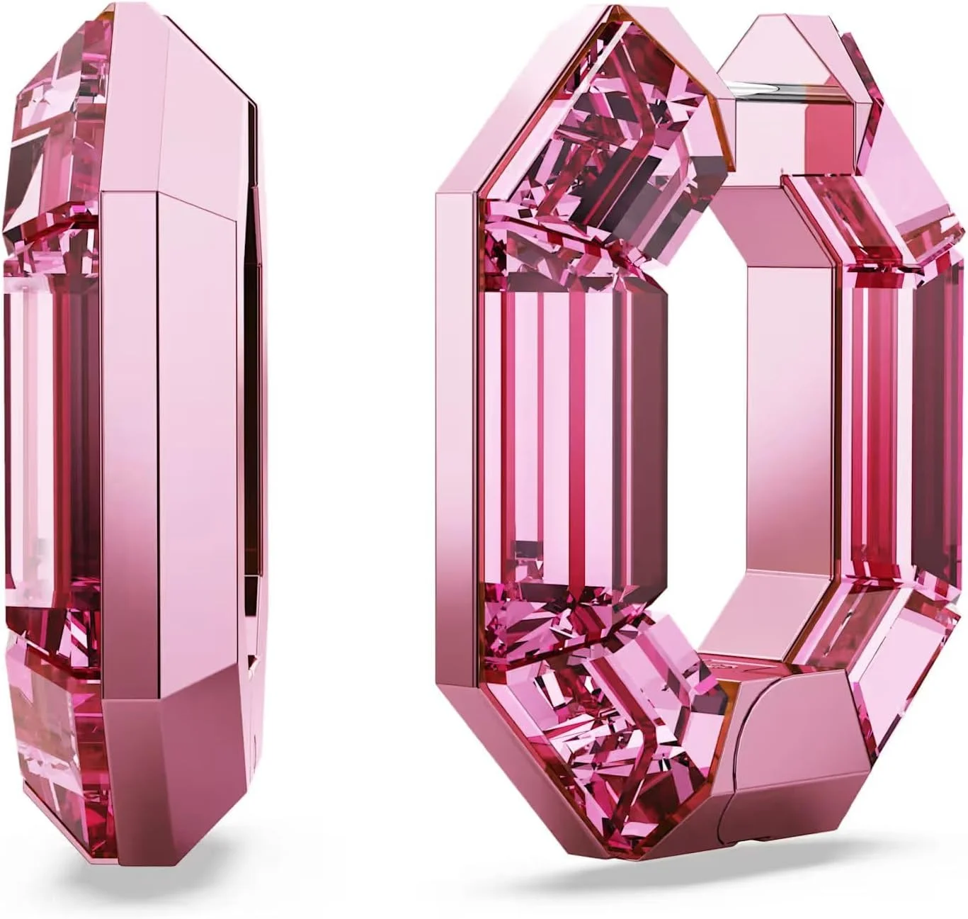 گوشواره های بیانیه ای آبی رنگ سواروسکی لوسنت با کریستال برش خورده سواروسکی