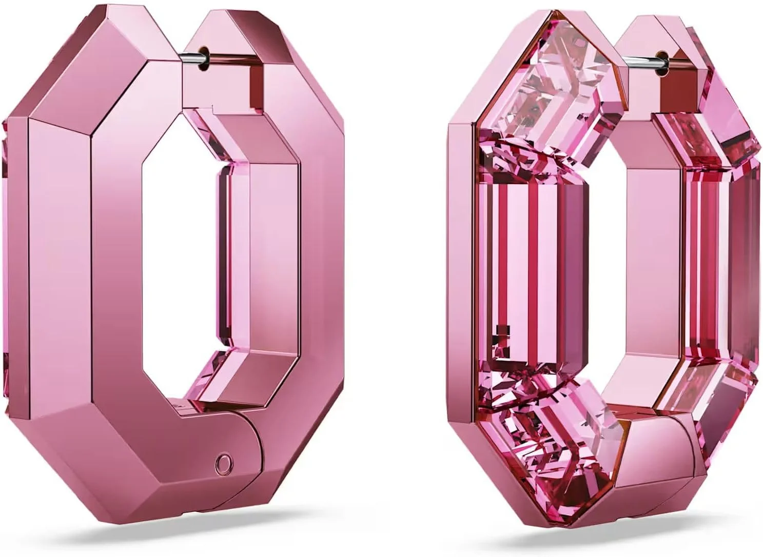 گوشواره های بیانیه ای آبی رنگ سواروسکی لوسنت با کریستال برش خورده سواروسکی