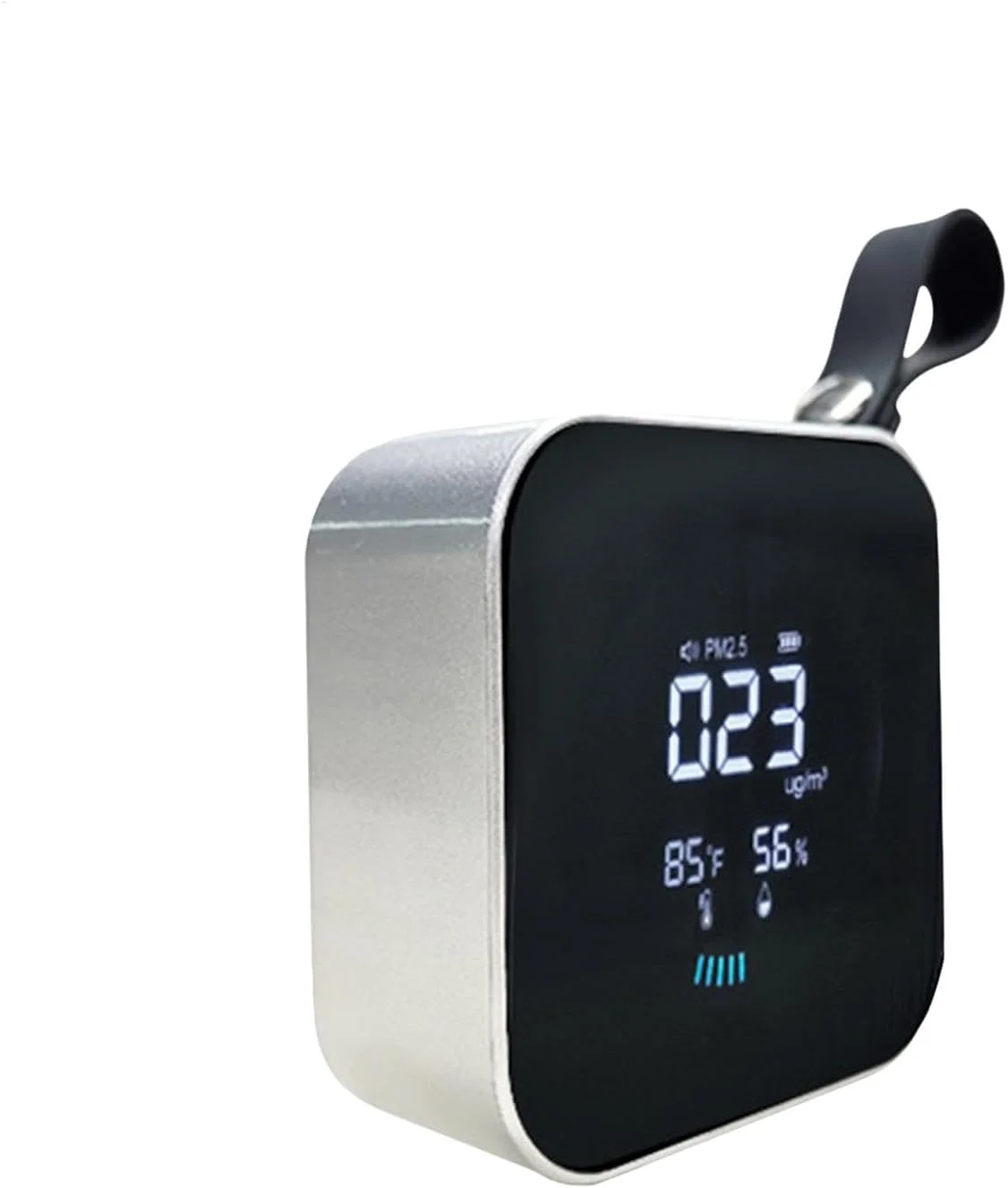 دستگاه سنجش کیفیت هوا، نمایشگر LED، تست رطوبت، شارژ Type-C با بند، کوچک و قابل حمل | رطوبت سنج و دماسنج چند منظوره برای اتاق خواب و نشیمن دستگاه سنجش کیفیت هوا، نمایشگر LED، تست رطوبت، شارژ Type-C با بند، کوچک و قابل حمل | رطوبت سنج و دماسنج چند منظوره برای اتاق خواب و نشیمن