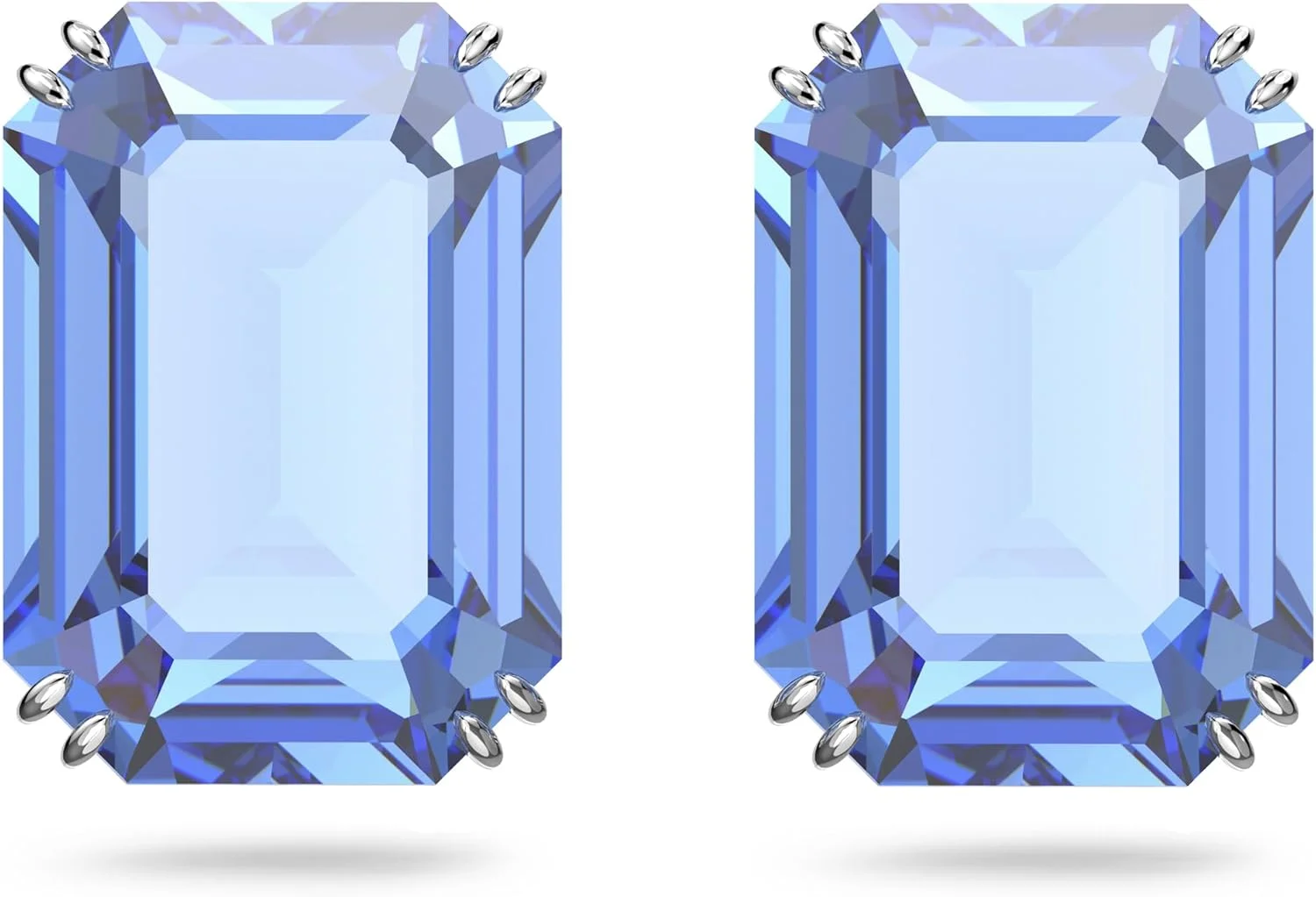 گوشواره های جواهرات کریستالی سواروسکی Millenia، کریستال های آبی، کریستال های صورتی، کریستال های زرد، کریستال های شفاف، روکش رودیوم