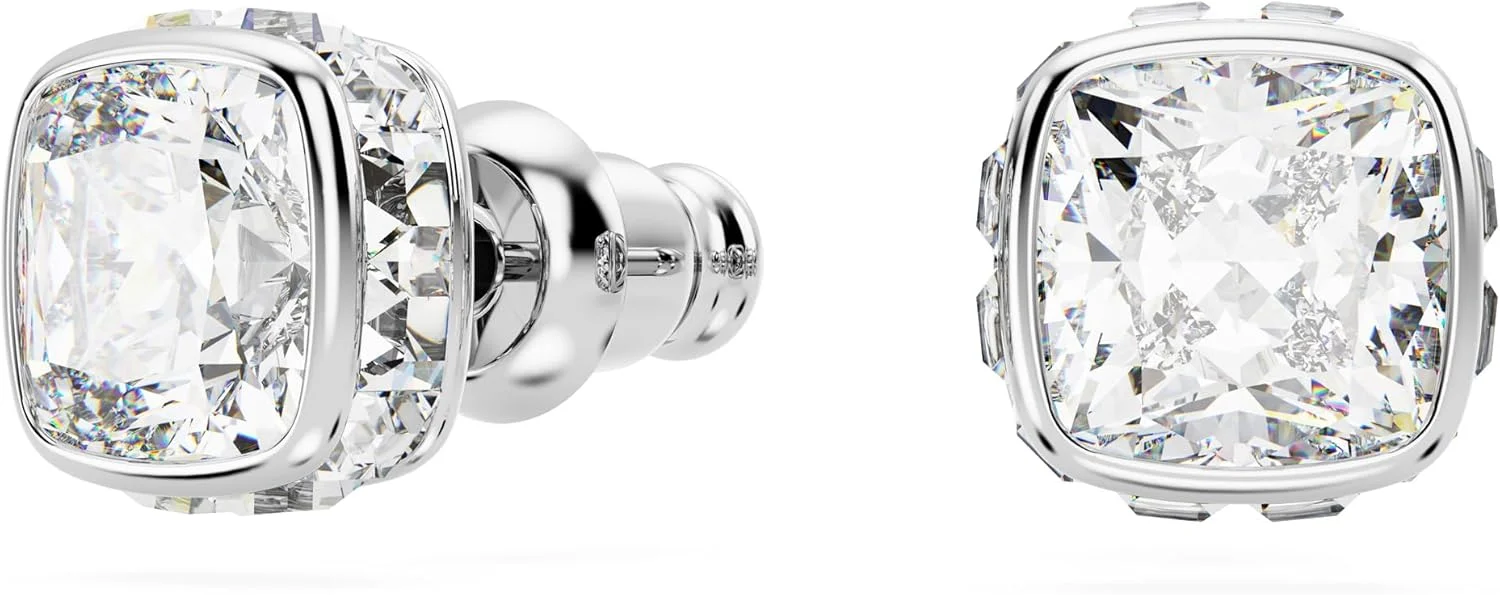 گوشواره های میخی سواروسکی با سنگ ماه تولد، برش مربعی، آوریل، سفید، روکش رودیوم، تک سایز، کریستال، بدون سنگ قیمتی گوشواره های میخی سواروسکی با سنگ ماه تولد، برش مربعی، آوریل، سفید، روکش رودیوم، تک سایز، کریستال، بدون سنگ قیمتی