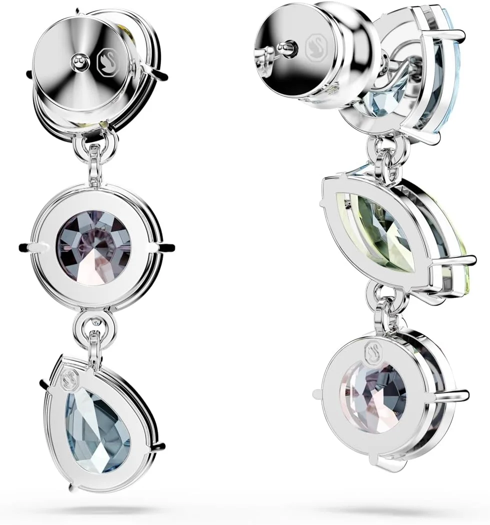 گوشواره آویز سواروسکی مدل Gema، طراحی نامتقارن، برش های ترکیبی، چند رنگ، روکش رودیوم گوشواره آویز سواروسکی مدل Gema، طراحی نامتقارن، برش های ترکیبی، چند رنگ، روکش رودیوم