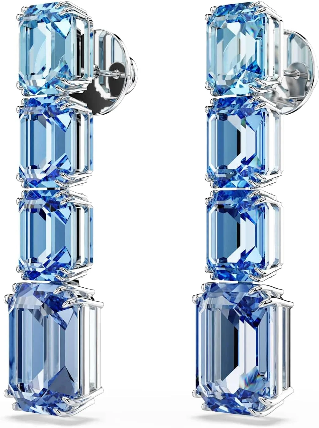 گوشواره آویز سواروسکی Millenia، برش هشت ضلعی، گرادیان رنگ، آبی، روکش رودیوم گوشواره آویز سواروسکی Millenia، برش هشت ضلعی، گرادیان رنگ، آبی، روکش رودیوم