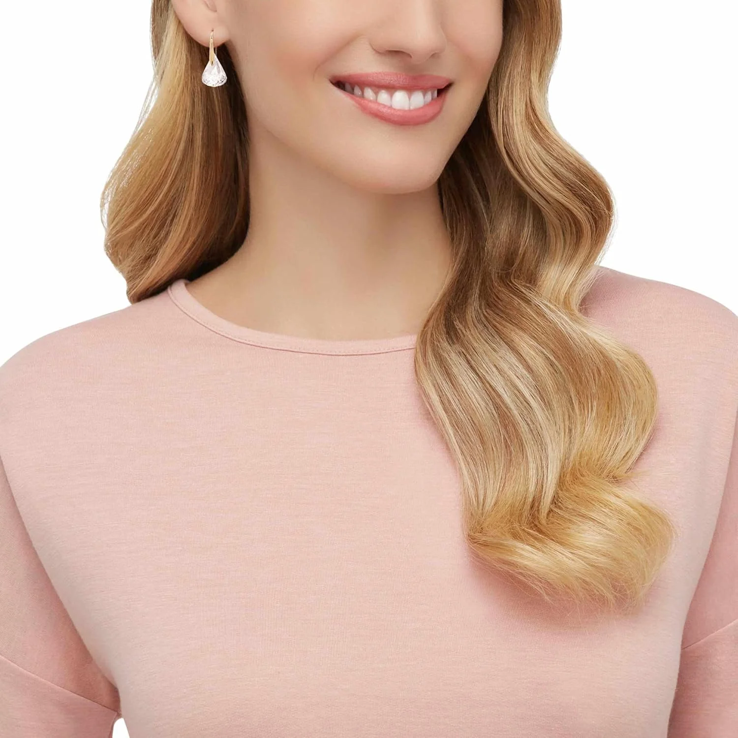 گوشواره های آویز سواروسکی مدل Lunar، صورتی، با روکش طلای رزگلد، تک سایز، با روکش طلای رزگلد، کریستال گوشواره های آویز سواروسکی مدل Lunar، صورتی، با روکش طلای رزگلد، تک سایز، با روکش طلای رزگلد، کریستال