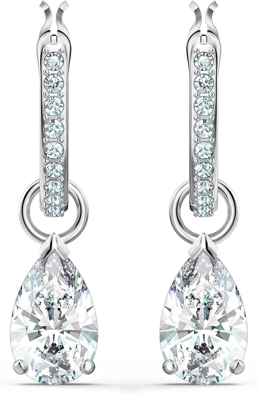 مجموعه جواهرات کریستالی زنانه سواروسکی مدل Attract، روکش رودیوم