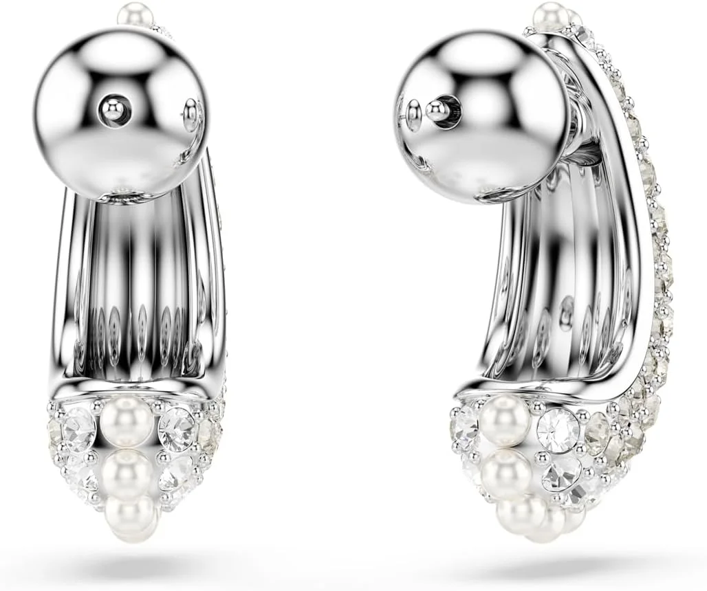 گوشواره آویز سواروسکی مدل Sublima، مروارید کریستالی، برش گرد، سفید، روکش رودیوم، یک سایز، روکش رودیوم، کریستال، مروارید کریستالی، بدون سنگ قیمتی گوشواره آویز سواروسکی مدل Sublima، مروارید کریستالی، برش گرد، سفید، روکش رودیوم، یک سایز، روکش رودیوم، کریستال، مروارید کریستالی، بدون سنگ قیمتی